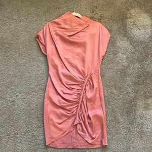 Anthropologie dress in rosy pink color. Size 8.